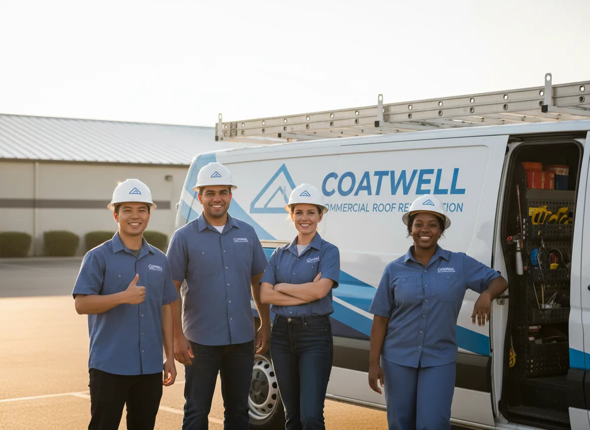 Commercial roof coating company in Ashley, OH