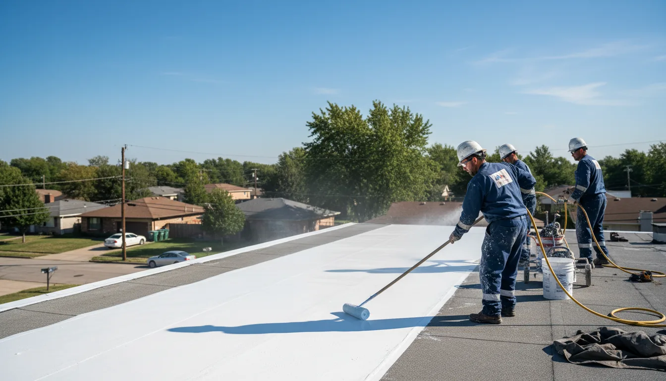 Commercial roof coating in Ashley, OH near me
